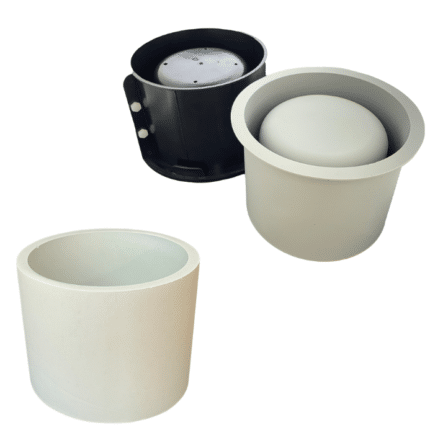 Jesmonite Silicone Mould - Round flower pot, ø 15cm x 11cm