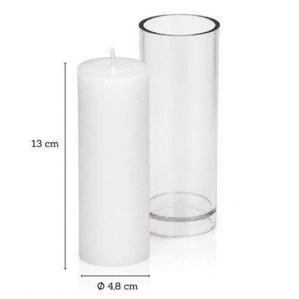 Plastic Candle Mould for Cylindrical Candles, Ø 48 × 130 mm