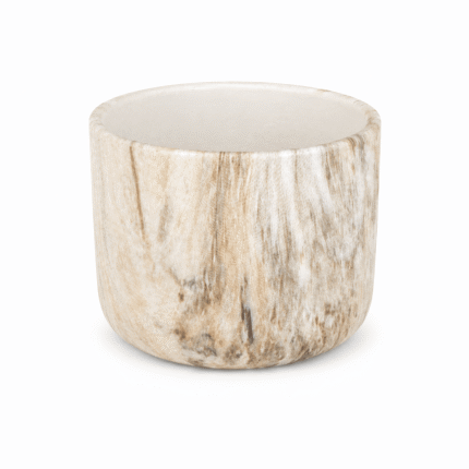 OUTLET: Olive Marble Stoneware Candle Container, 250 ml